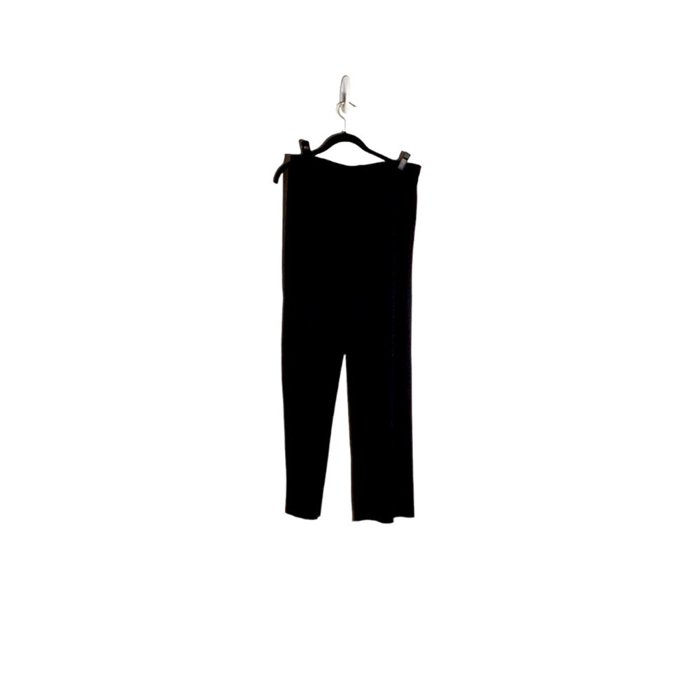 Misook Black High Rise Wide Leg Knit Pant in Size XL